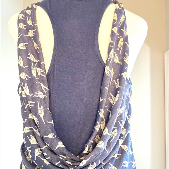 Esley Cat Print Drape Neck Maxi Dress - Picture 8 of 13